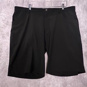 Black Clover Golf Shorts Mens 40 Black Performance Pockets